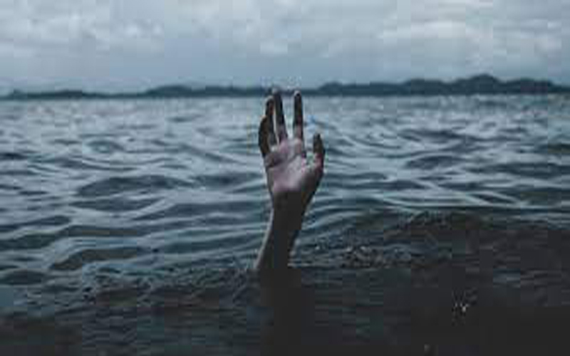 man sinking