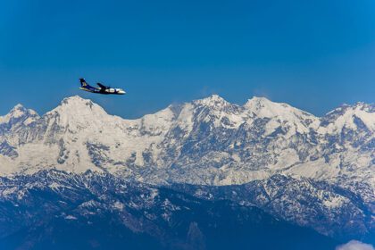 buddha air near mountain