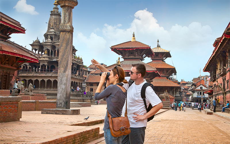 tourist in nepal