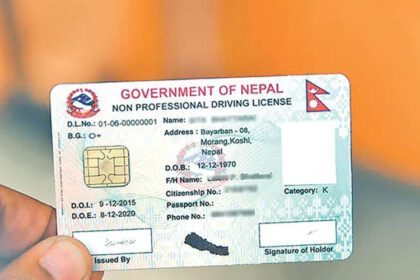 driving licence of nepal