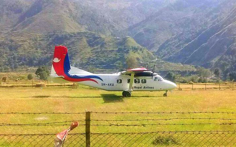 nepal air at bajhang airport